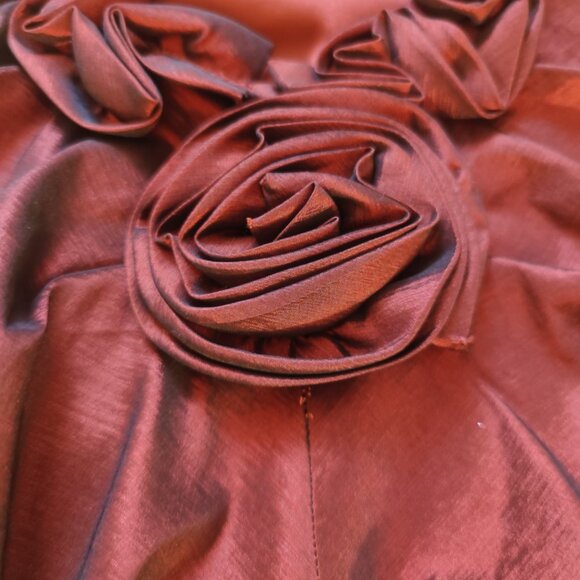 Hailey By Adriana Papell Red Rose Cocktail Dress - Picture 12 of 15